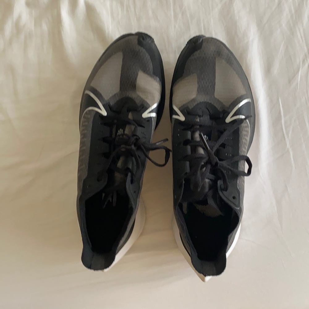 Black Nike running shoes